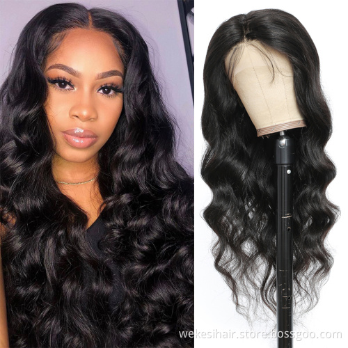 wholesale wig vendors brazilian natural wig human hair lace front yexin virgin peruvian hair wigs for black woman body wave